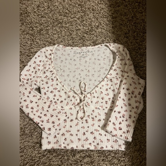 Cute coquette crop top floral - Picture 2 of 6